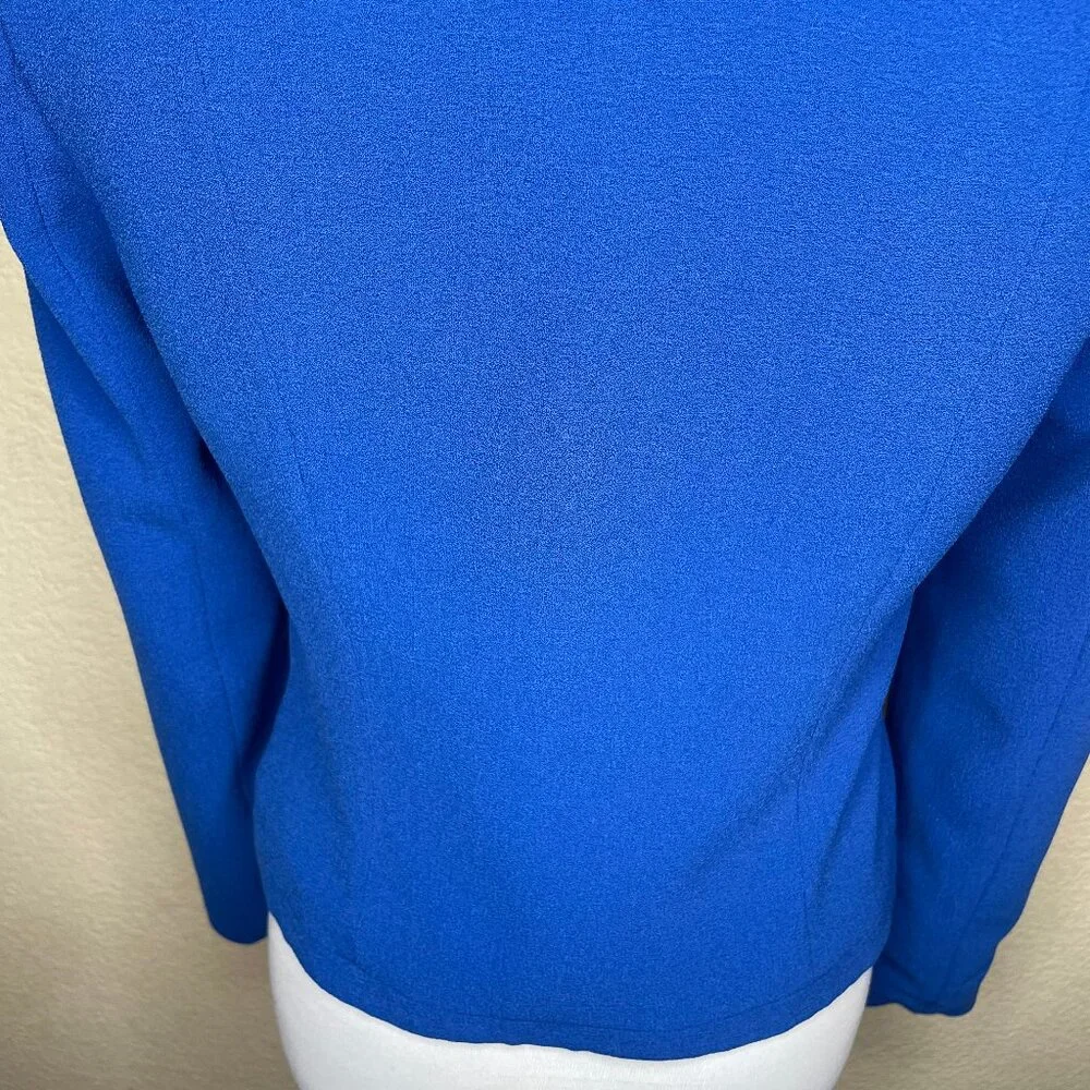 Forever 21 Royal Blue Studded Shoulder Open Front Blazer Small